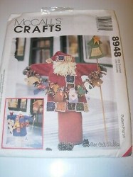 8948 MCCALLS  2 33'' SANTA SNOWMAN GREETERS DOLLS PATTERN